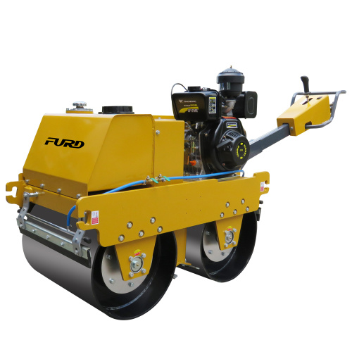 Factory supply 0.5t double drum double vibration road roller