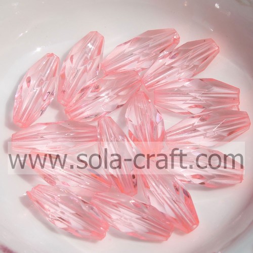 Sieraden Clear Wholesale Bicone facet geslepen decoratieve acryl kralen