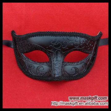 Hot Sell Wholesale Solid Black Halloween Design Fashion Masquerade Mask