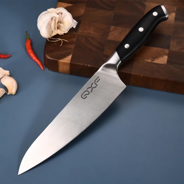 QXF 8 Inch German Stainless Steel Kitchen Chef Knife with ABS Handle