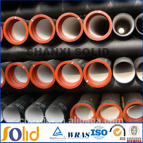 Ductile cast grey iron pipe K9