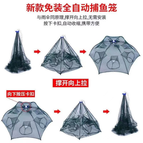 Wholesale Automatic Fishing Foldable Trap Nets: Ideal for Catching Shrimp, Bugs, Crabs & More