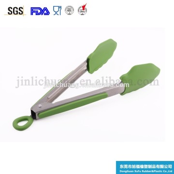 LFGB approved safe non-stick stainless steel silicone tong