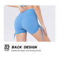 Summer Fashion Sports Shorts side drawstring Athletic Booty Shorts Factory