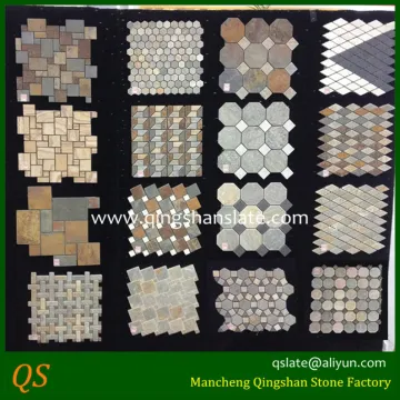 natural slate stone spanish mosaic tiles