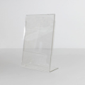 Vertikal meny Display Stand Clear Acrylic Sign Holder