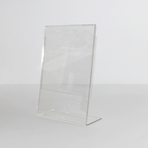 Vertikal meny Display Stand Clear Acrylic Sign Holder