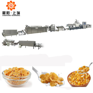 Cornflakes cereal process machinery corn flake machine price