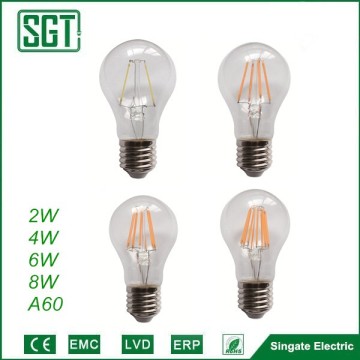led dimmable bulbs A60 A19 filament bulb