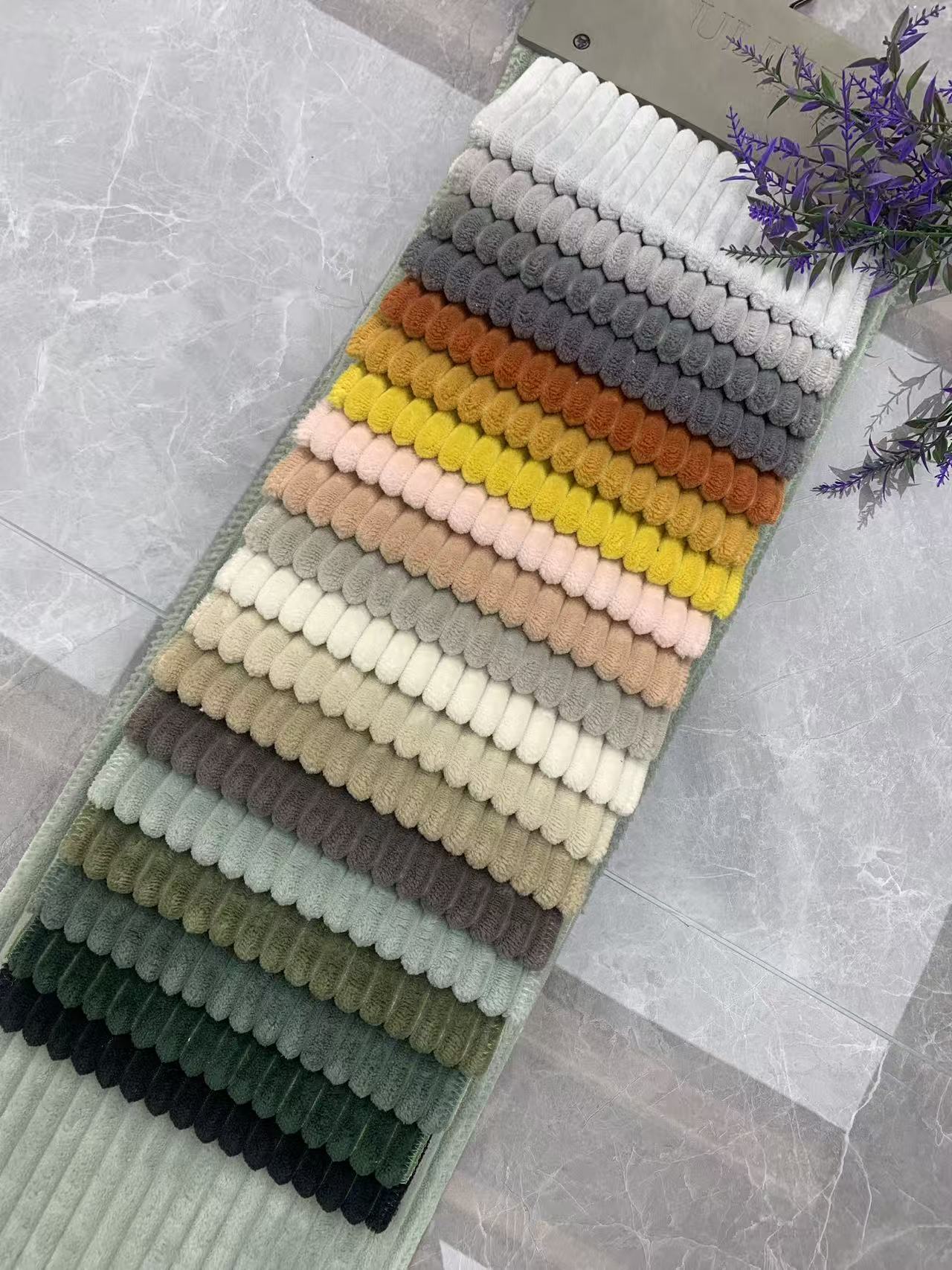 Soft Ribbed Corduroy Fabric for Sofa Upholstery