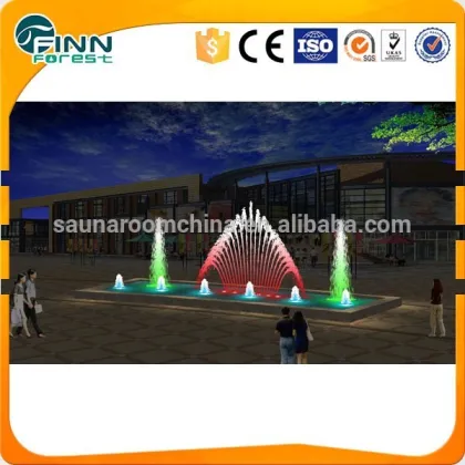 2m x 5m decorativo playa del hotel fuente de agua al aire libre