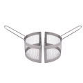 Stainless steel stove top fryer pot with baskets