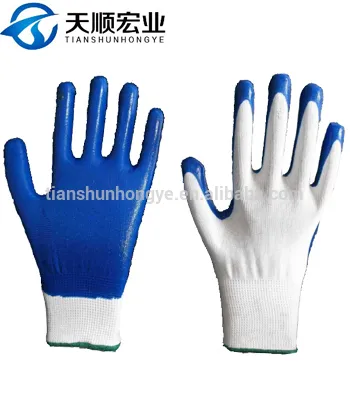 nitrile coated nylon glove Women protective gloves
