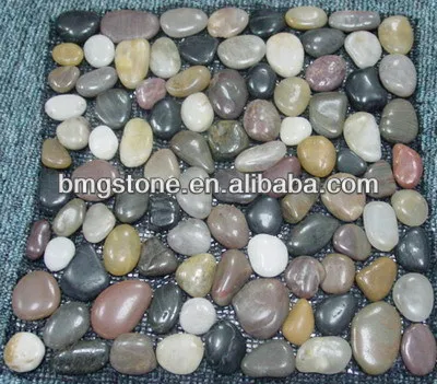 Polished pebble pebble stone pebble stone tile