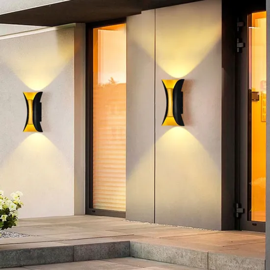 Modern Weatherproof Outdoor Garden Wall Light - Up and Down Double Heads (10W/20W/30W)