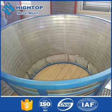 Centrifuge screen basket for refining petrochemical