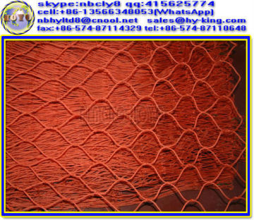 Braided hdpe monofilament net , pe tennis net , poly professional volleyball net