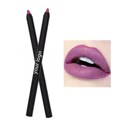 Private Label Vegan Waterproof Brown Lip Liner and Lipstick Set