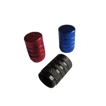 Tire Valve Caps, Made of Brass and Aluminum Alloy, Customized Colors are Accepted