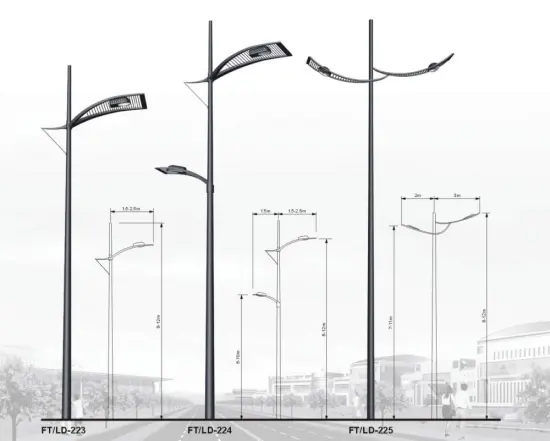 Galvanized 11M Street Lamp Post