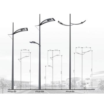 Cực ánh sáng đường phố octagonal mạ kẽm HDG