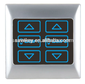 High quality LED indicator 1gang/2 gang CE/ISO9001/CQC PC/metal frame automation dimmer