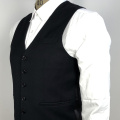 men black slim fit male waistcoat