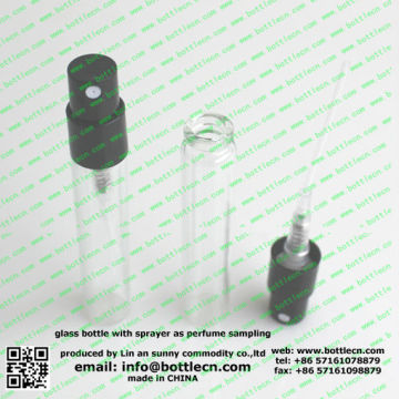 plastic packaging, 2ml/5ml spray fragrance bottle