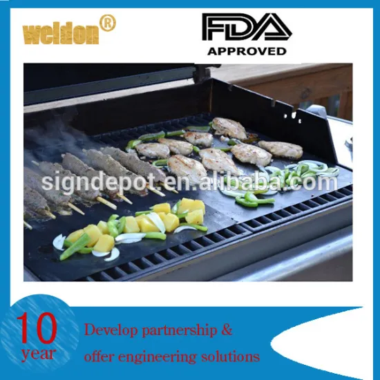 2015 Top quality BBQ Grill Mat Barbecue Grill Mat (Set of 2)