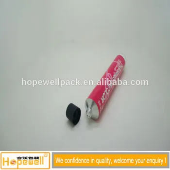 Guangzhou collapsible aluminum cream tube for fez with puncture top
