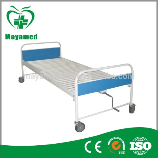 MY-R015 hospital bed Plastic-spray steel bed with one crank
