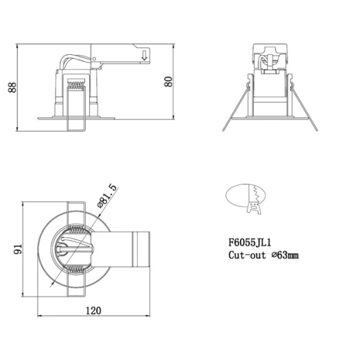 China SMD downlight CE certified Manufactory