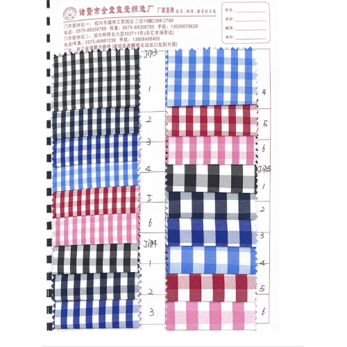 High Quality Polyester Plaid Fabric