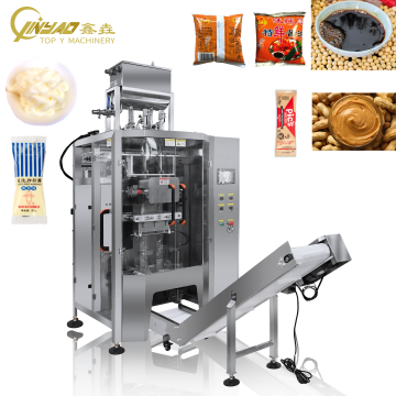 Multi-Lane VFFS Packing Machine for Salad Sauce, Peanut Butter, and Soy Sauce