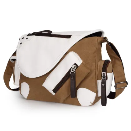 Men Canvas Shoulder Bag Casual Outdoor Large Capacity Crossbody Bag Men Canvas Fashion Messenger Bag Hot Sale