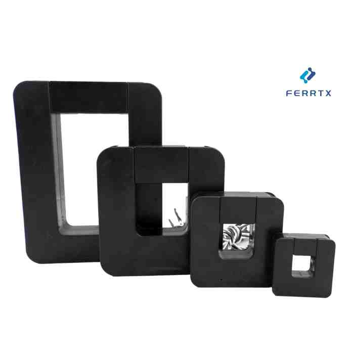 Família de núcleo dividido magnético de sensor atual