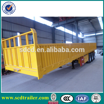 3 Axle Wall Side Semi Trailer for container or light cargo