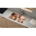 Stainless Steel PVD 32 Inch Double Bowl Sink