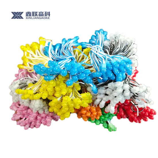 12V DC Waterproof IP67 Frosted Pixel LED String Lights (50pcs, 0.2W, 12mm/9mm)