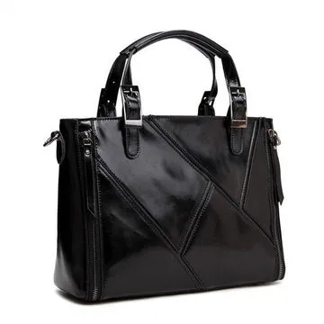 Comely Lady Genuine Leather Handbag, Elegant and Fashionable