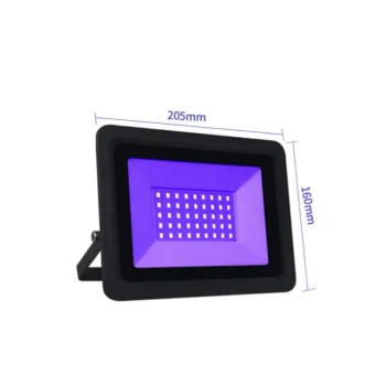 100W LED Black Light | 50W Blacklight UV Flood Light with Plug Switch | 200W IP66 Waterproof 365nm Black Flood Light for Disco Party