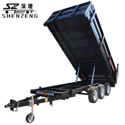 Tandem Utility Cargo Car Trailer Dump Trailer
