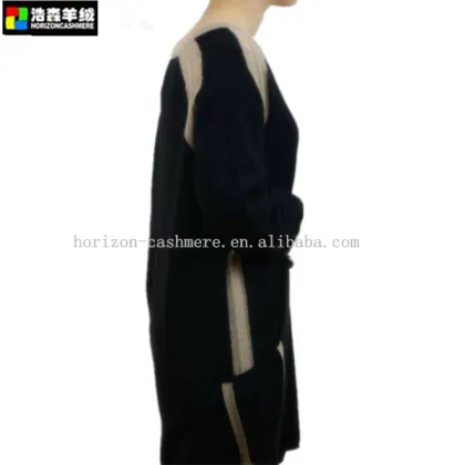 Cashmere Sweater, Black Pure Cashmere Dress