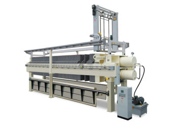 Hydraulisch angetriebene Abwasserkammermembranfilterpresse