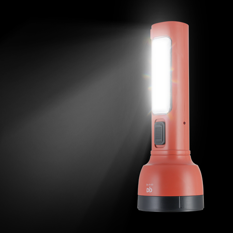 30W COB LED Rechargeable Flashlight ABS Aluminum with Side Light