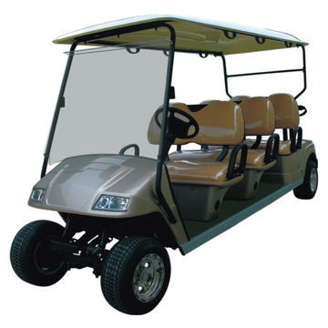 6-seat Electric Golf Carts, CE-certified, with Curtis Controller, DC and AC Motor