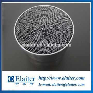 Honeycomb metal monolith metallic carrier substrate for diesel catalytic converter