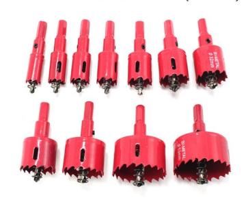 Bi-Metal Industry Hole Saw Kit with Blow Box