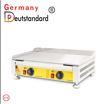 Flat electric griddle stainless steel machine