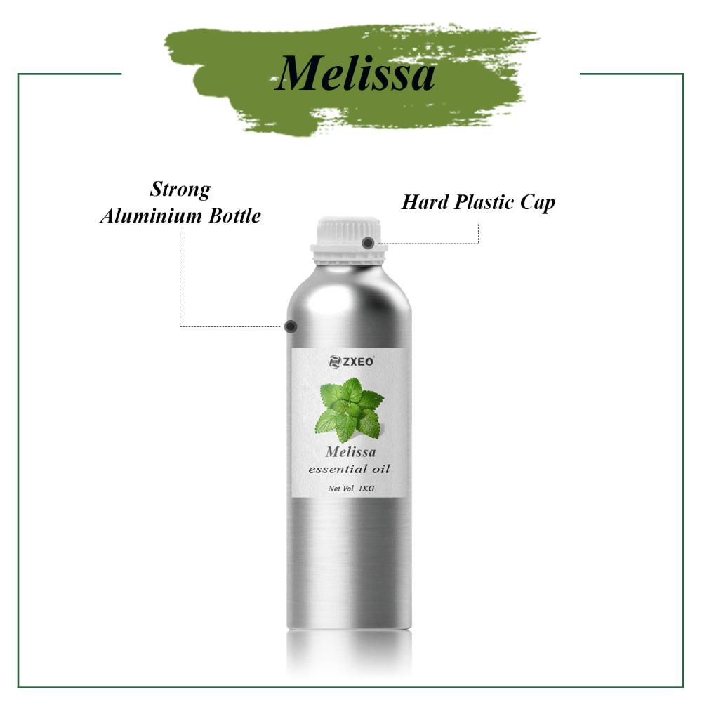 Wholesale Melissa Essential oil for diffuser 100% pure organic melissa oil lemon balm oil for skin massage and aromatherapy